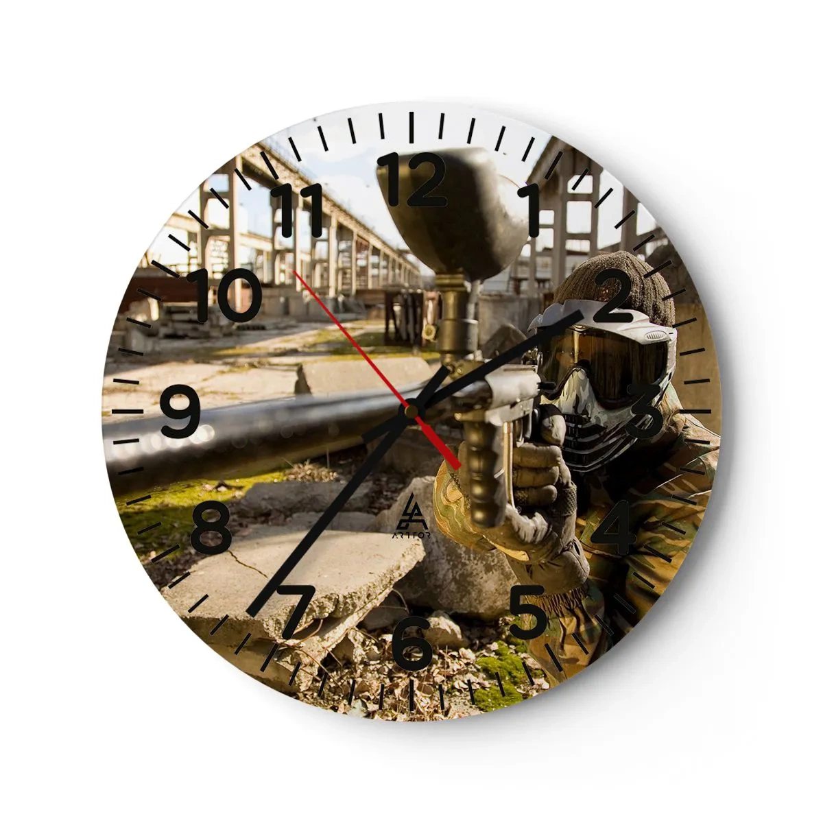 Wandklok - Klok - En jij kunt een held worden - 40x40 cm