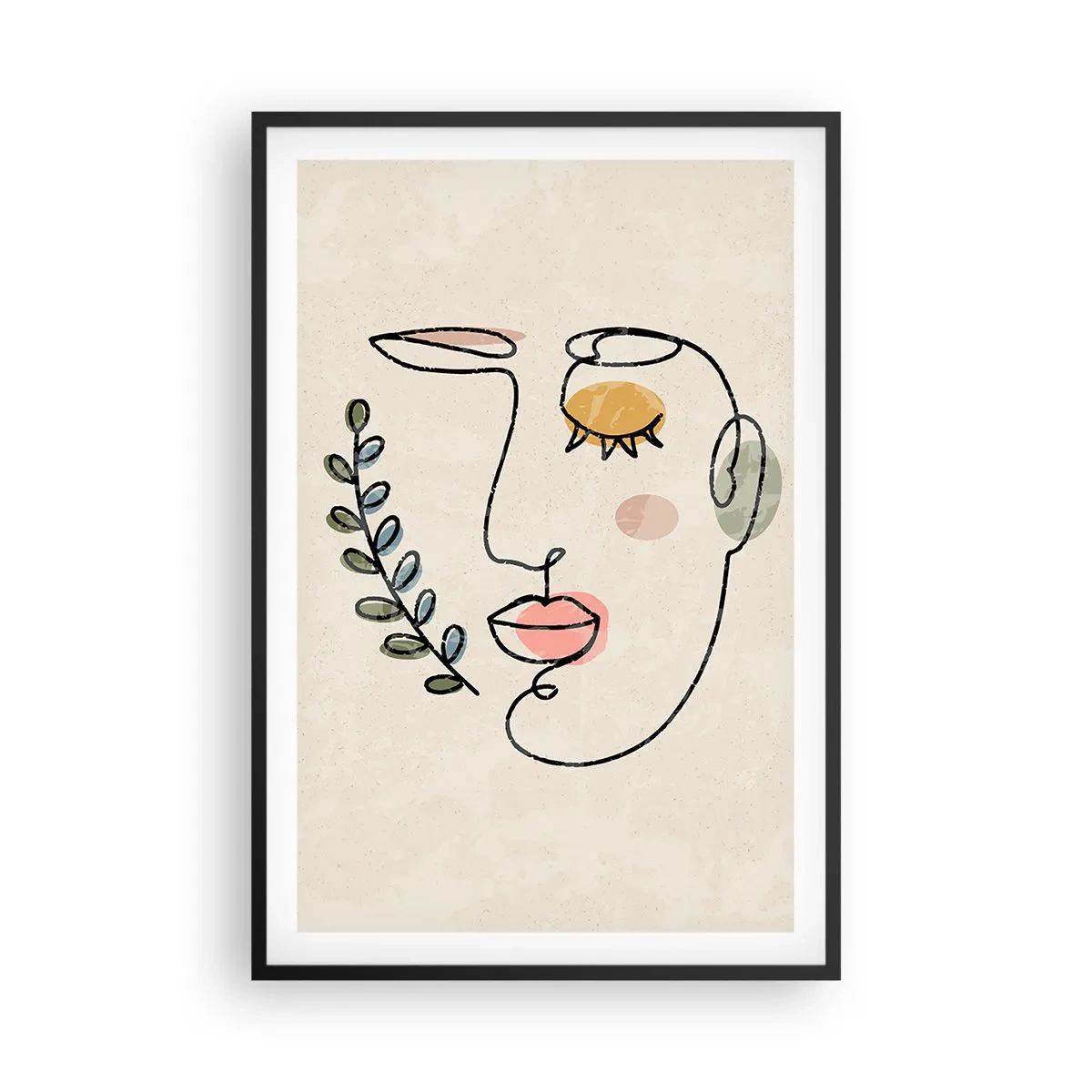 Poster in een zwarte lijst - Vrede gevonden - 61x91 cm