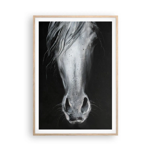Een poster in een licht eiken lijst - Verleidelijke blik - 70x100 cm