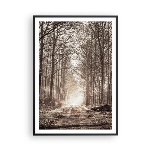 Poster in een zwarte lijst - Boskathedraal - 70x100 cm