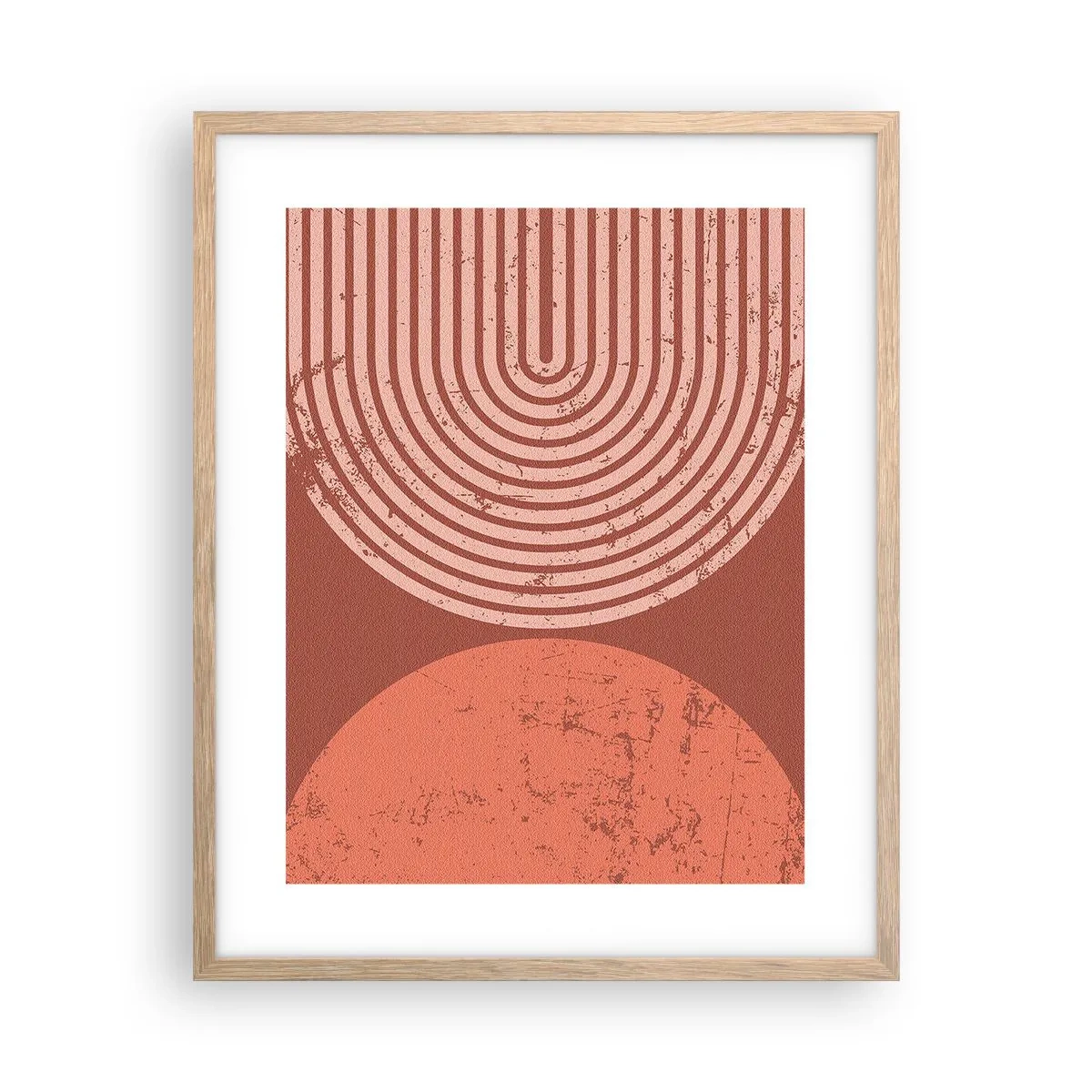 Een poster in een licht eiken lijst - Een nauwe band - 40x50 cm