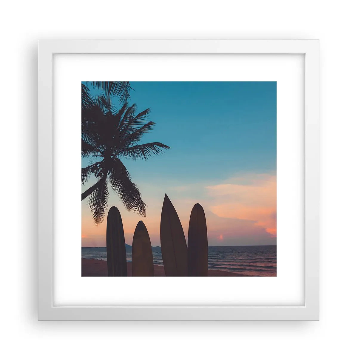 Poster in een witte lijst - Morgen wordt ook leuk - 30x30 cm