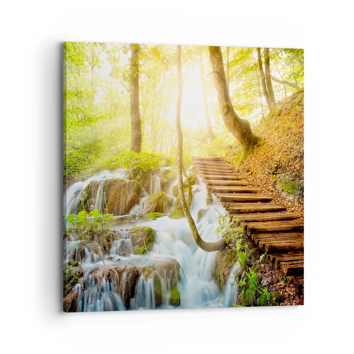 Schilderen op canvas - Een felbegeerde koelte - 70x70 cm