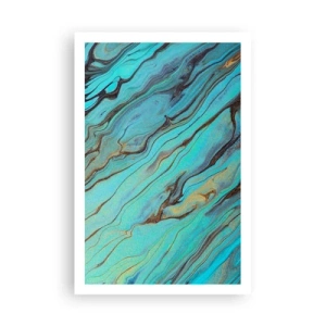 Poster - Turquoise vloed - 61x91 cm