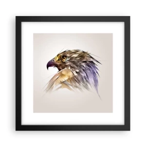 Poster in een zwarte lijst - Portret van een krijger - 30x30 cm