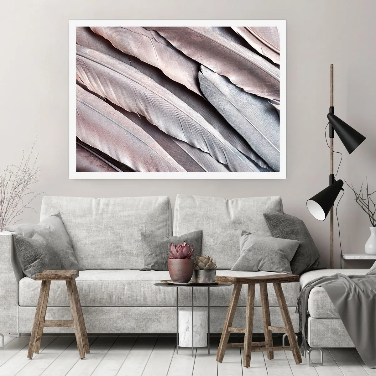 Poster - In roze zilver - 70x50 cm