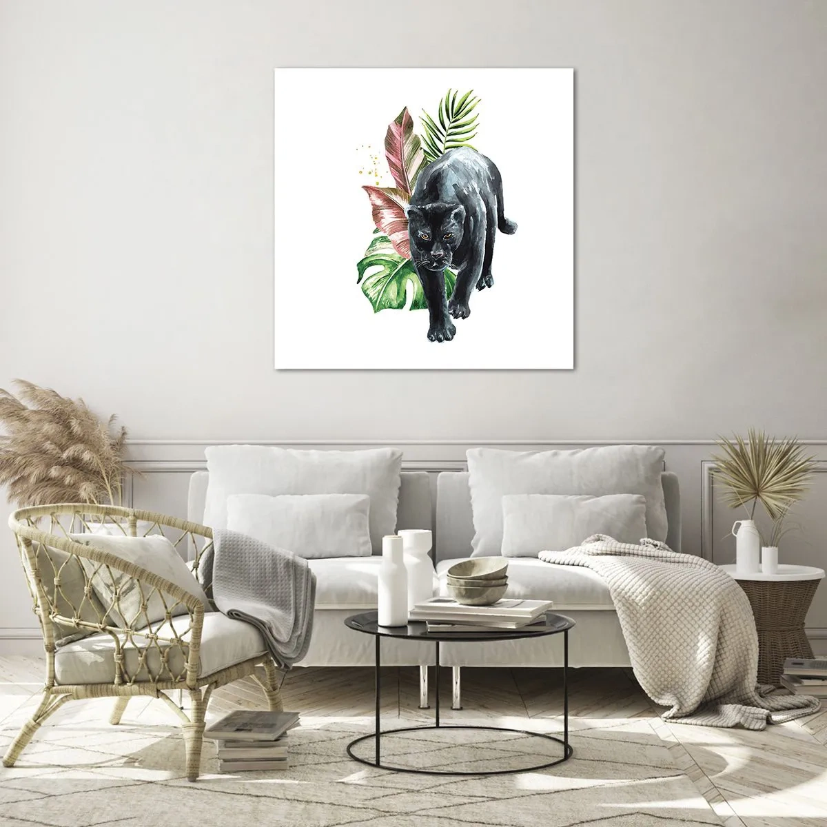 Schilderen op glas - Wilde van het hart - 70x70 cm