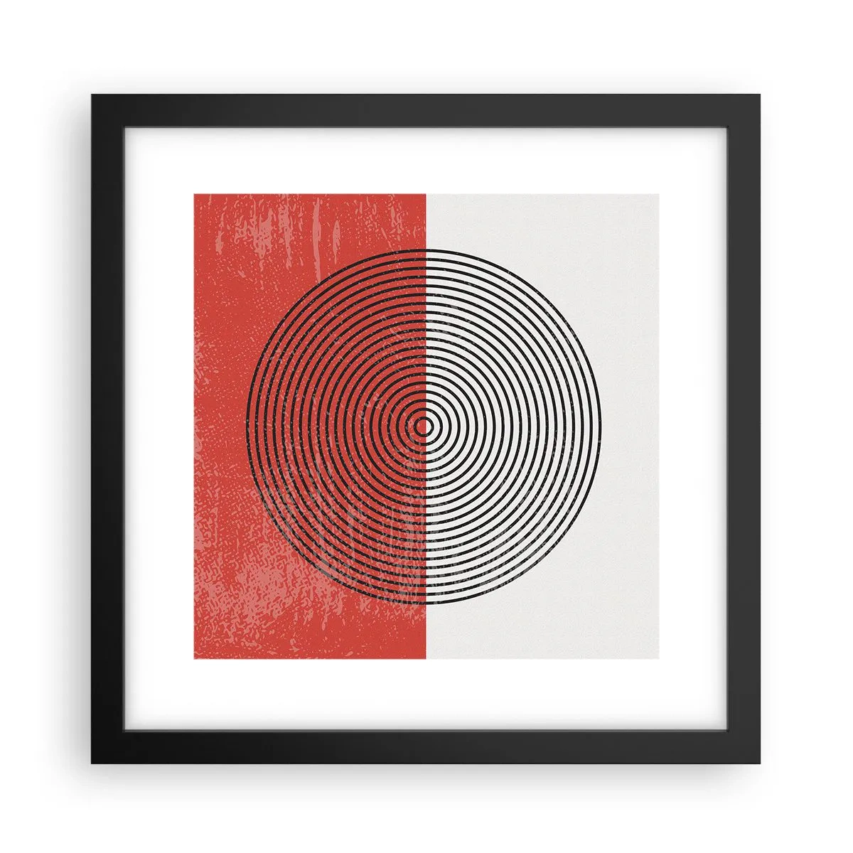 Poster in een zwarte lijst - Op de kop geslagen - 30x30 cm