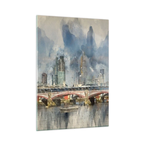 Schilderen op glas - Londen in al zijn glorie - 50x70 cm