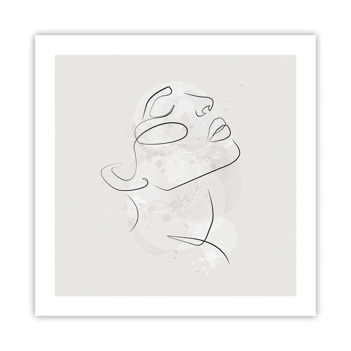 Poster - De omtrek van een droom - 50x50 cm