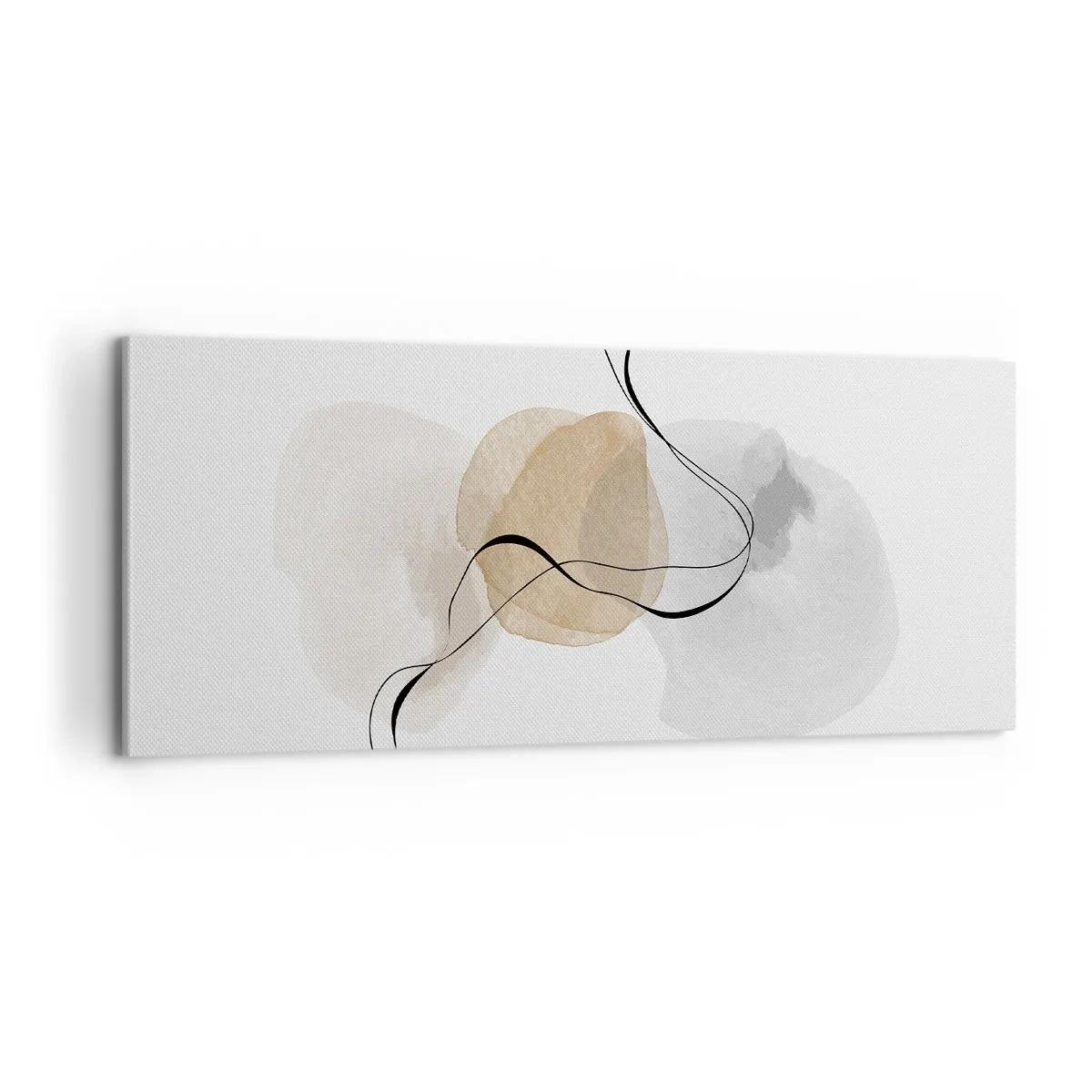 Schilderen op canvas - Lucht kralen - 100x40 cm