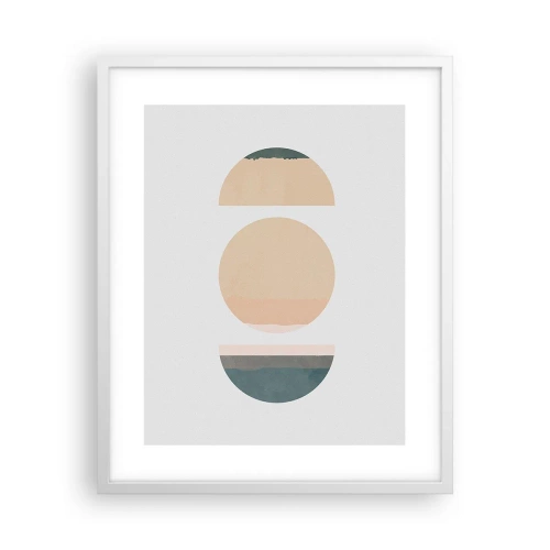 Poster in een witte lijst - Een Wiel achter een andere - 40x50 cm