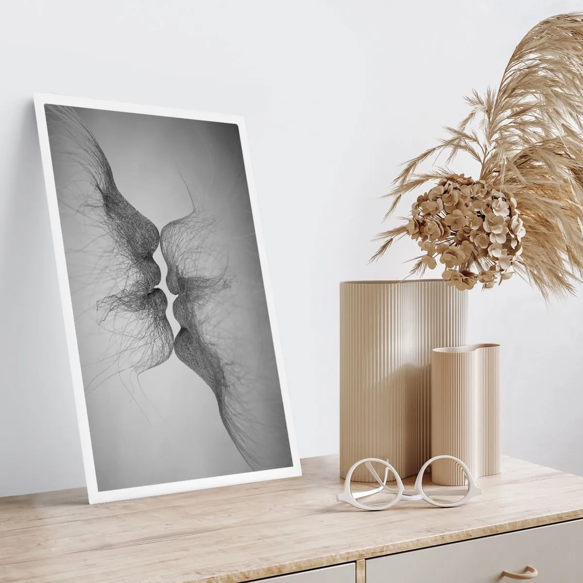 Poster - Kus van de wind - 30x40 cm