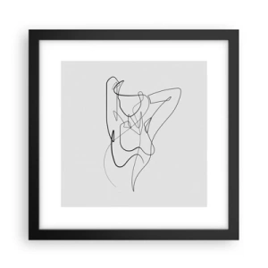 Poster in een zwarte lijst - Zoals je echt bent… - 30x30 cm