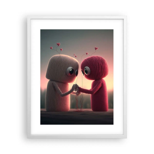 Poster in een witte lijst - Iedereen mag liefhebben - 40x50 cm