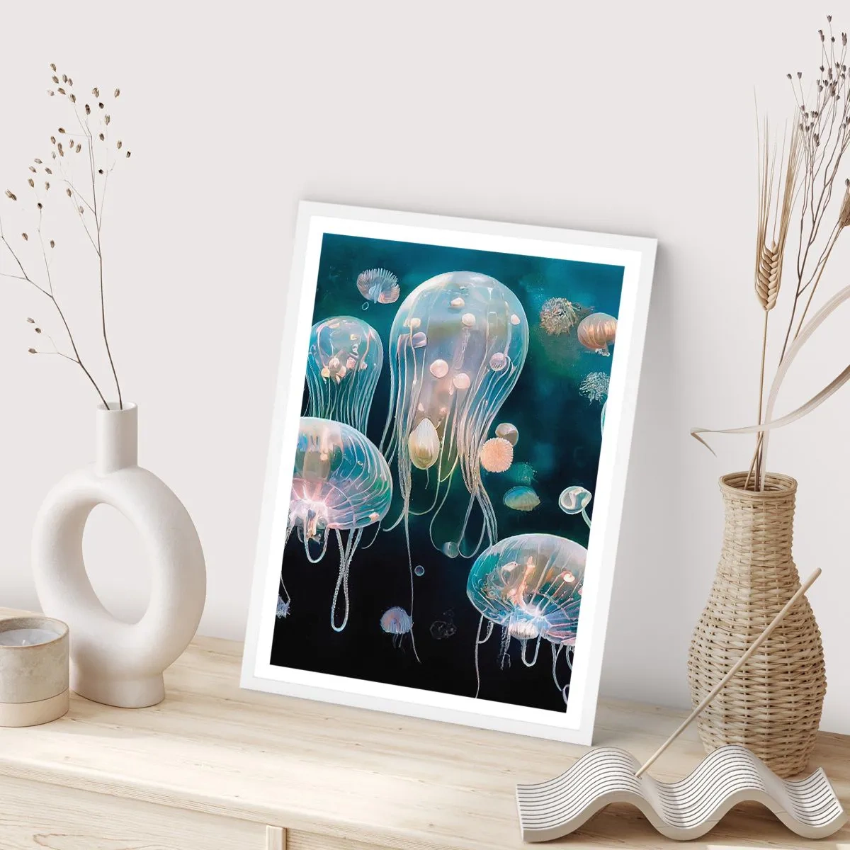 Poster in een witte lijst - Ondferwaterbal - 30x40 cm