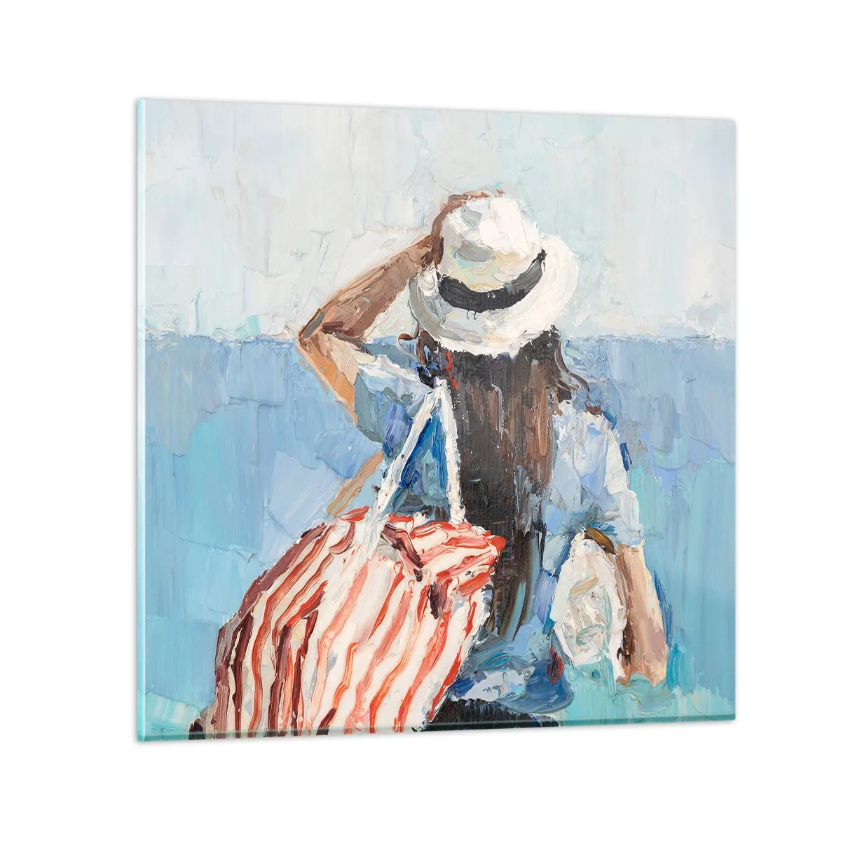 Schilderen op glas - Welkom bij je vakantie - 40x40 cm