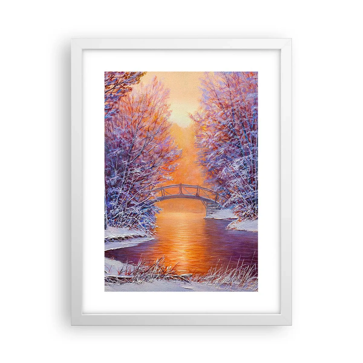 Poster in een witte lijst - Laten we elkaar hier ontmoeten - 30x40 cm