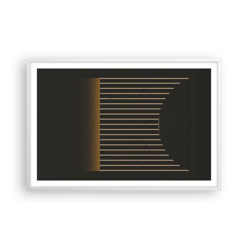 Poster in een witte lijst - Verken de duisternis - 91x61 cm