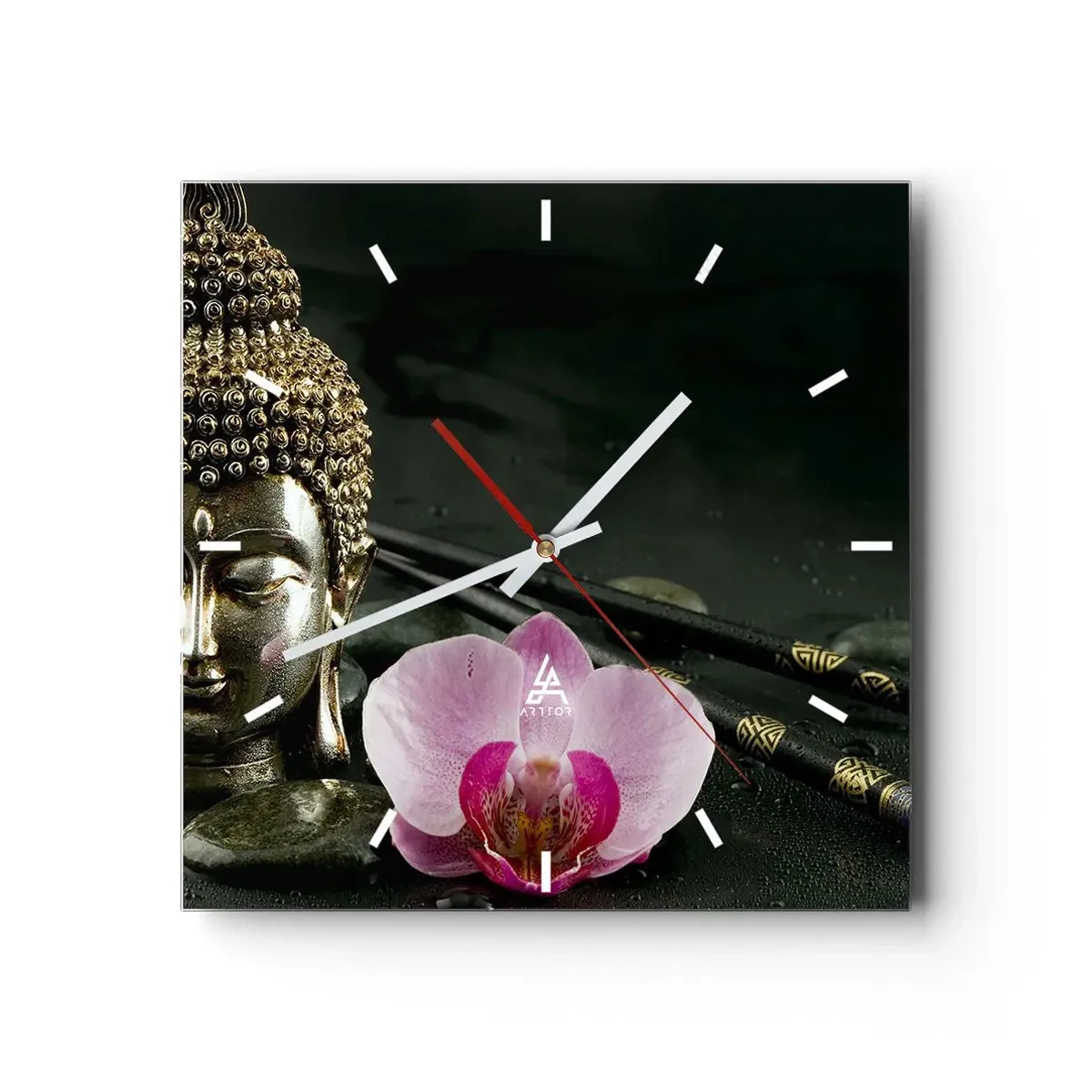 Wandklok - Klok - Harmonie van wijsheid en schoonheid - 40x40 cm