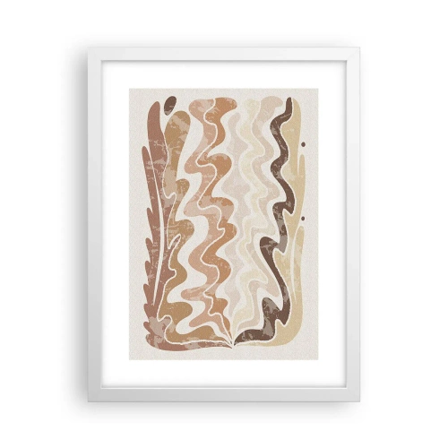 Poster in een witte lijst - Goede energie – goede emoties - 30x40 cm