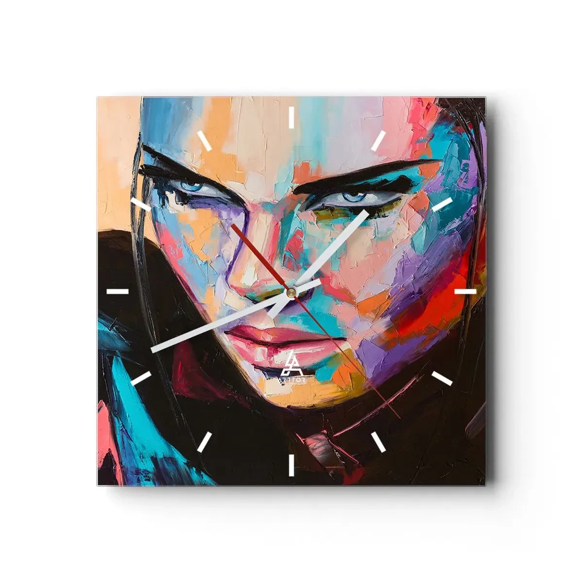 Wandklok - Klok - Wildheid in het hart - 40x40 cm