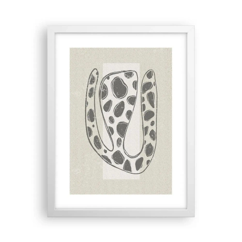 Poster in een witte lijst - Een vreemd wezen - 30x40 cm