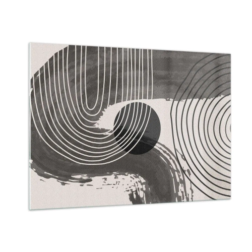 Schilderen op glas - Het ovaal wint - 100x70 cm