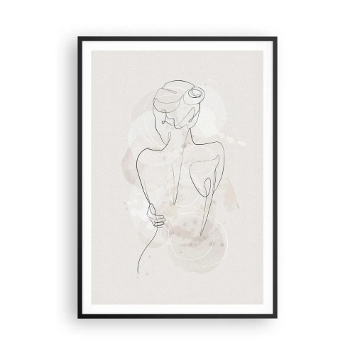 Poster in een zwarte lijst - Als een gevoelig instrument - 70x100 cm