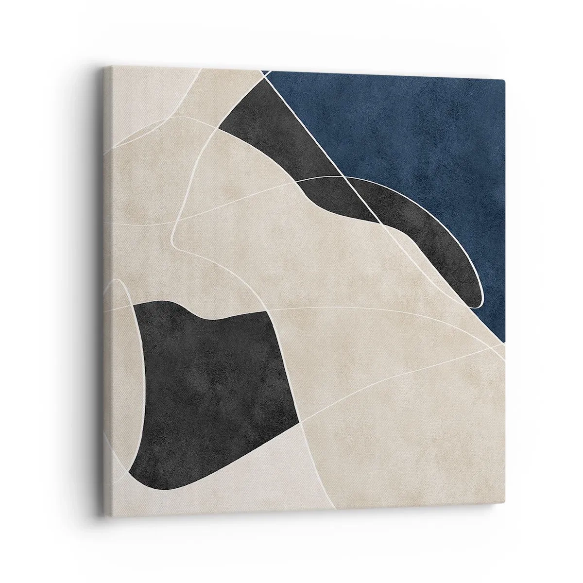 Schilderen op canvas - Abstracte compositie – kleurcontrast - 30x30 cm