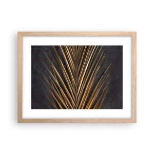 Een poster in een licht eiken lijst - Het goud van de tropen - 40x30 cm
