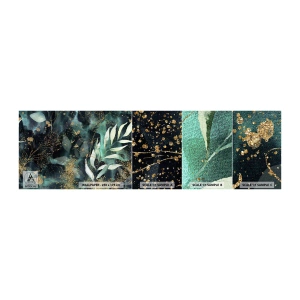 Fotobehang Staaltje Standard Eco - Magische tuin - Planten, Bladeren, Plantkunde - 100x30 cm