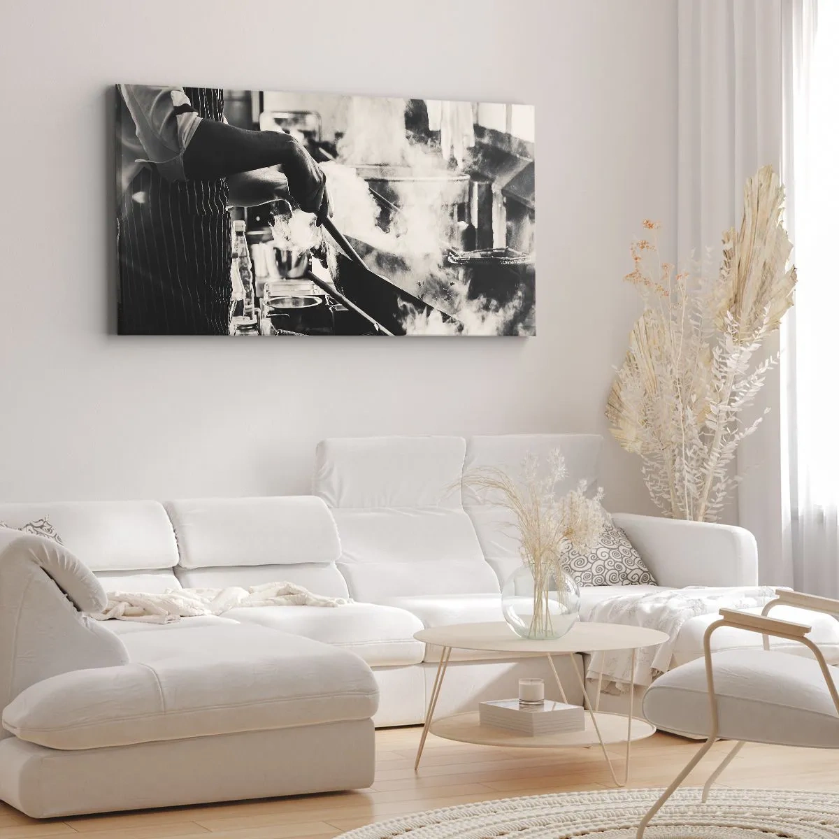 Schilderen op canvas - Alchemie van smaken - 160x50 cm