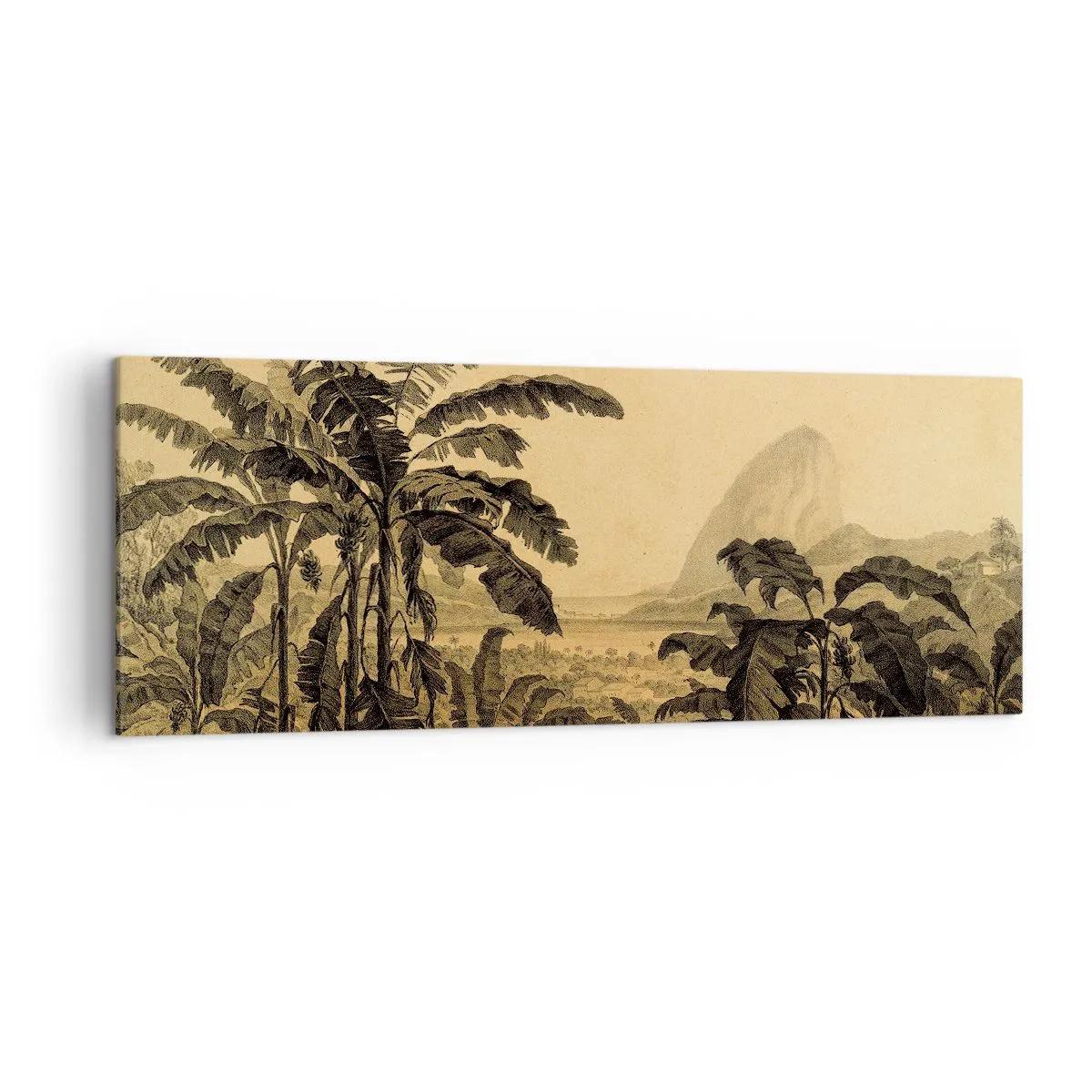 Schilderen op canvas - in een koloniaal klimaat - 140x50 cm