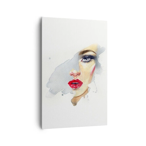 Schilderen op canvas - Weerspiegeld in een druppel water - 80x120 cm