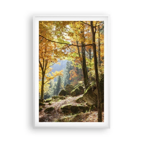 Poster in een witte lijst - Tijd om te ontspannen - 61x91 cm