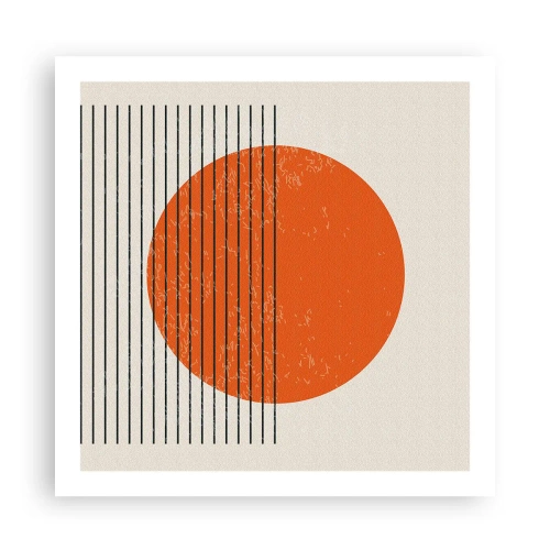 Poster - Altijd de zon - 60x60 cm