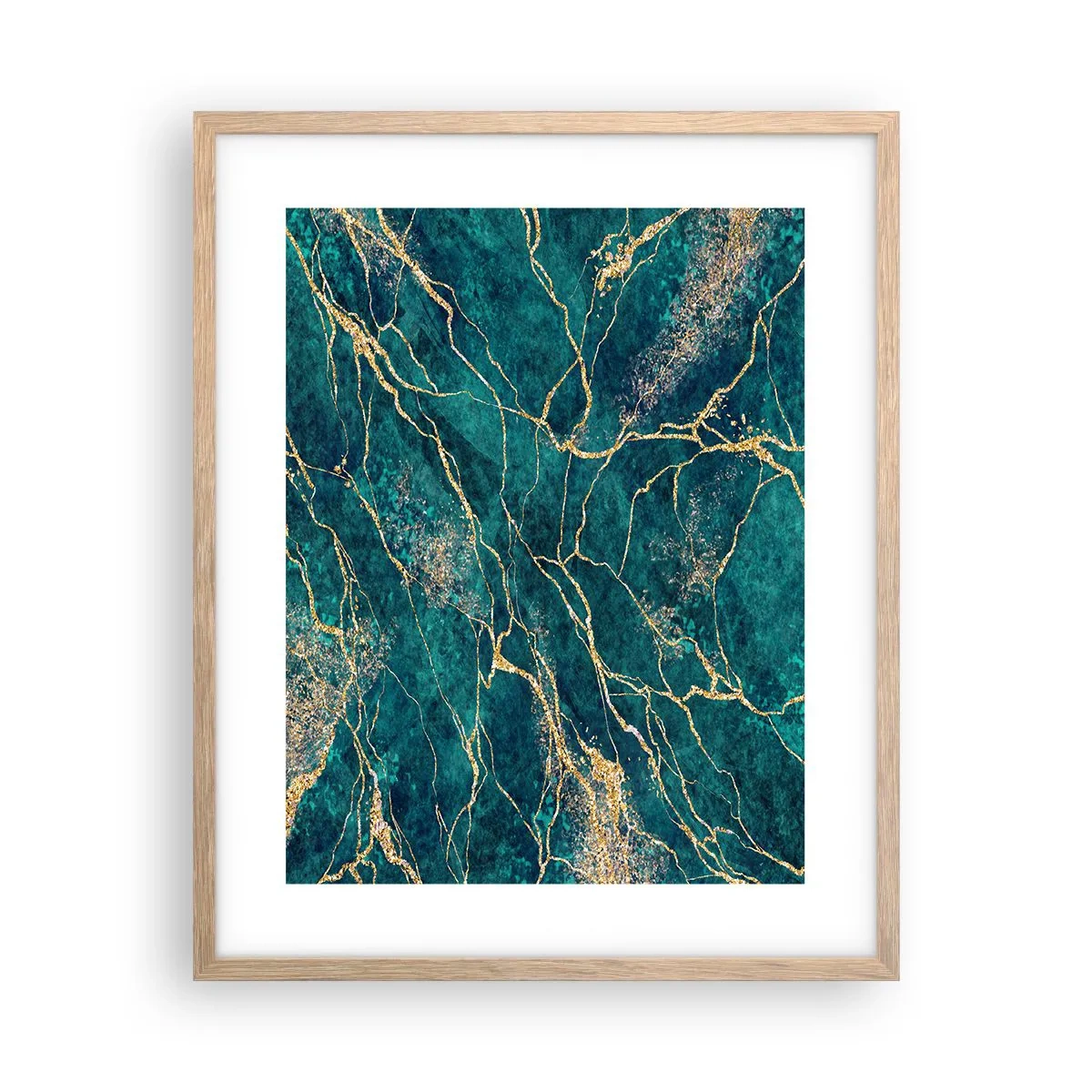 Een poster in een licht eiken lijst - Goudmijn - 40x50 cm