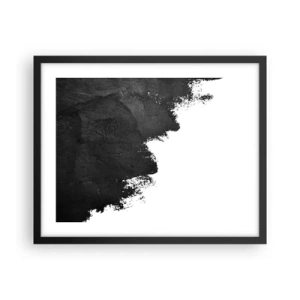 Poster in een zwarte lijst - Elementen: aarde - 50x40 cm