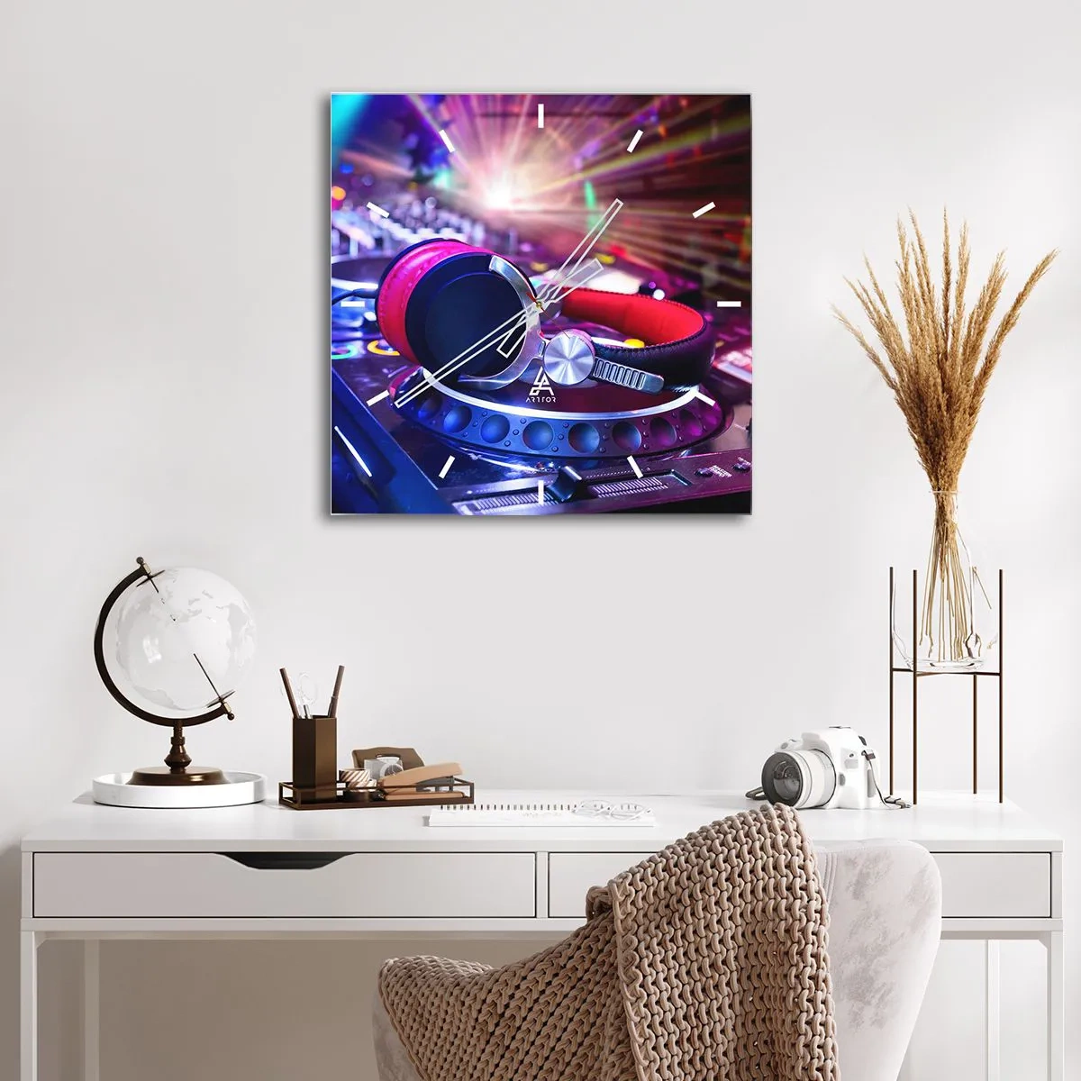 Wandklok - Klok - Het zal, het zal gebeuren - 40x40 cm