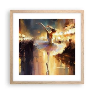 Een poster in een licht eiken lijst - Wonder op straat - 40x40 cm