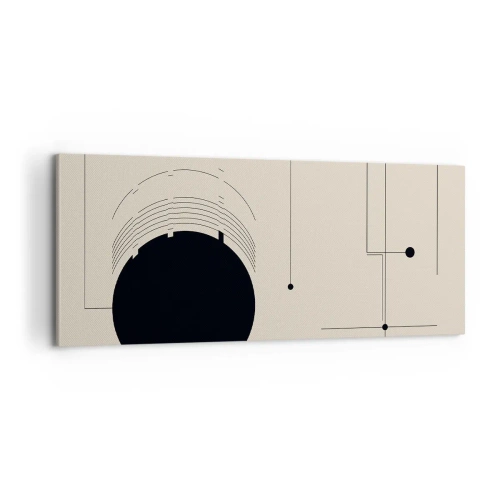 Schilderen op canvas - Een flexibele en dynamische compositie - 100x40 cm
