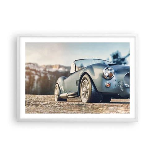 Poster in een witte lijst - Omdat stijl ertoe doet - 70x50 cm