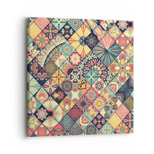 Schilderen op canvas - Marokkaanse sfeer - 30x30 cm