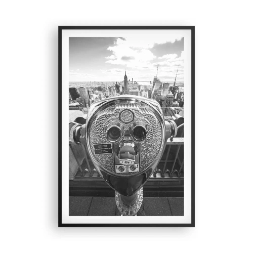 Poster in een zwarte lijst - Stad boven de steden - 61x91 cm