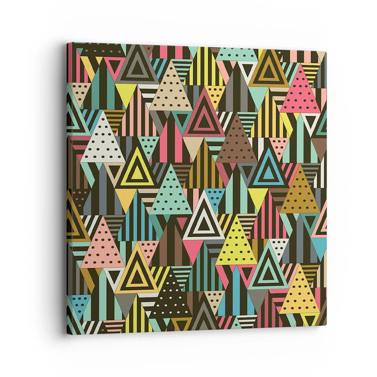 Schilderen op canvas - In ritme op drie - 30x30 cm