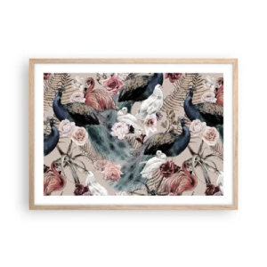 Een poster in een licht eiken lijst - In de paleistuin - 70x50 cm