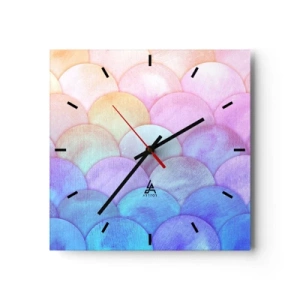 Wandklok - Klok - Parel schaal - 30x30 cm