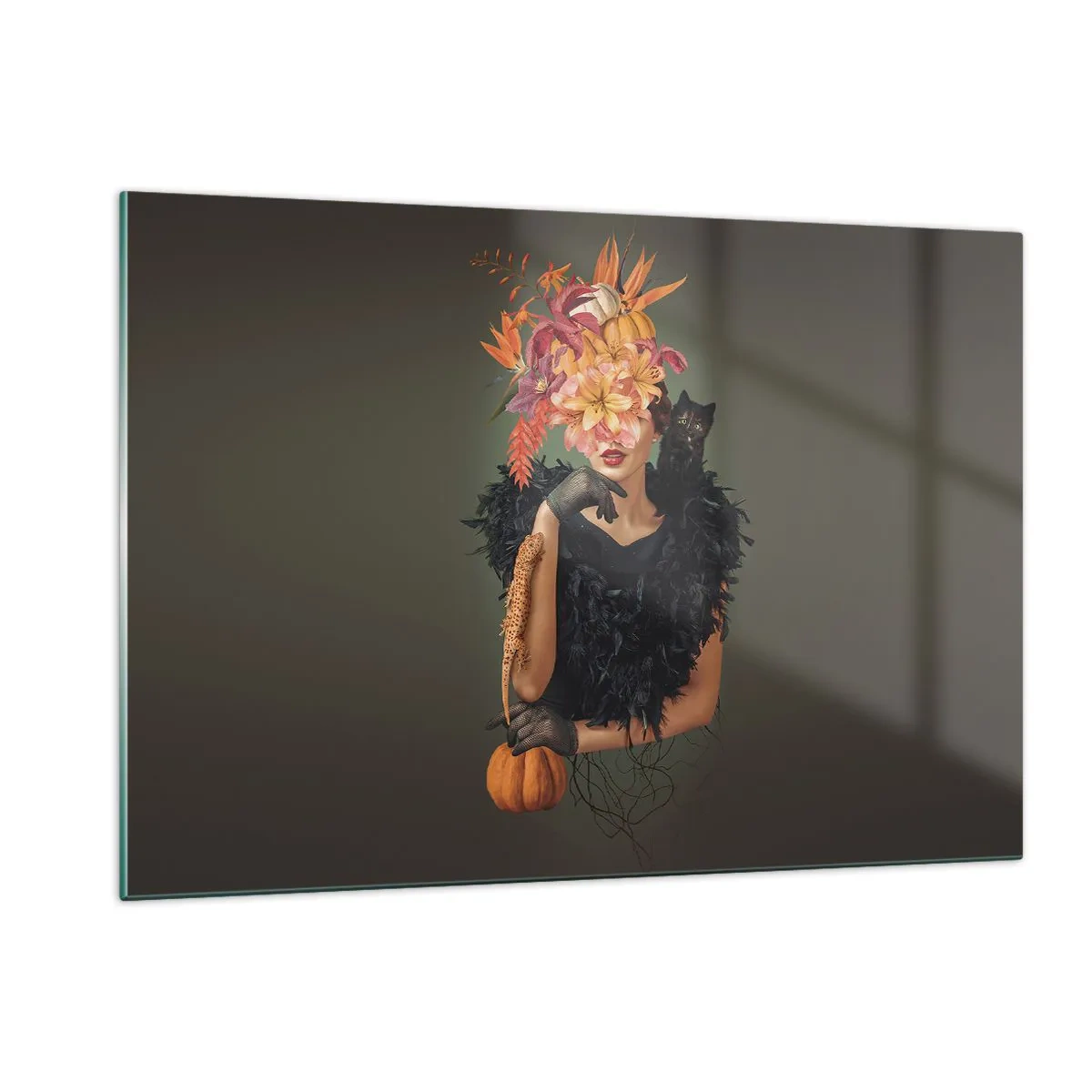 Schilderen op glas - De spreuk van een heks - 120x80 cm