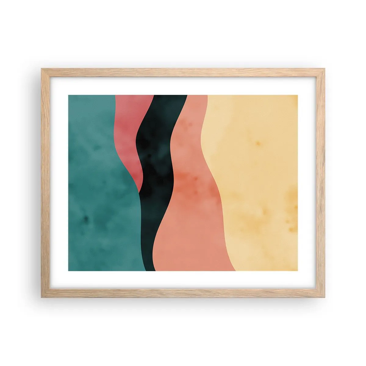 Een poster in een licht eiken lijst - Conforme non-conformiteit - 50x40 cm